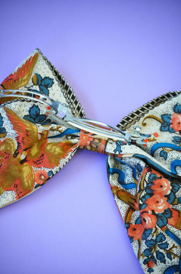 Barrette noeud - orange – Image 3