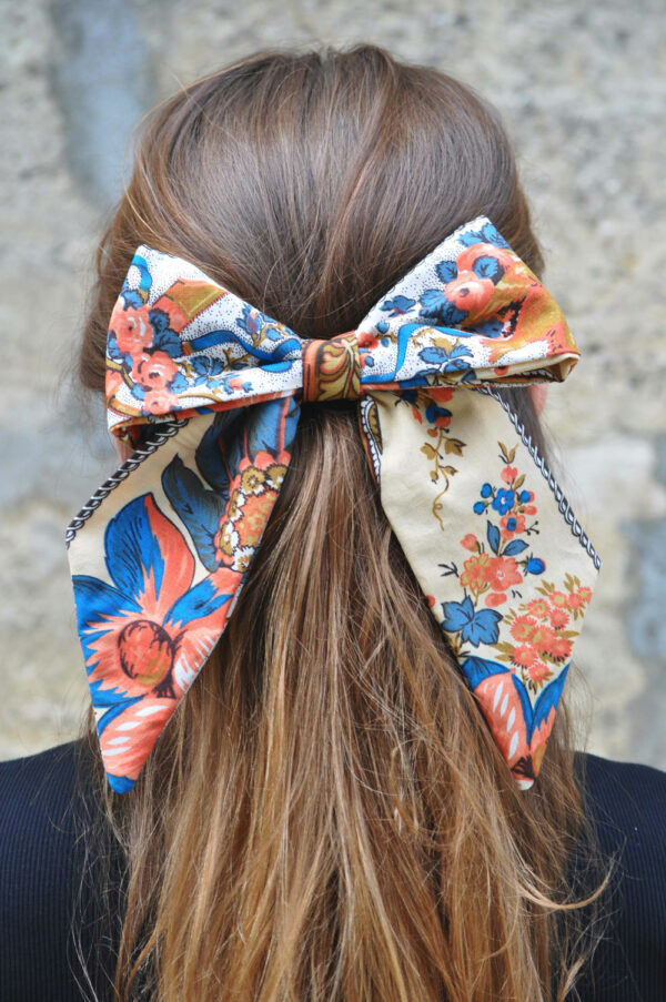 Barrette noeud - orange – Image 2