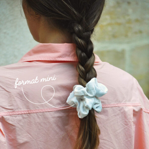chouchou blanc vintage