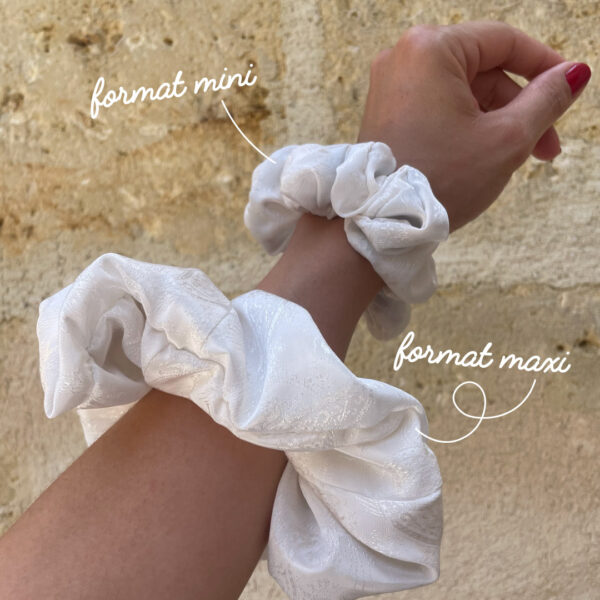 chouchou blanc vintage