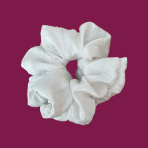chouchou blanc vintage