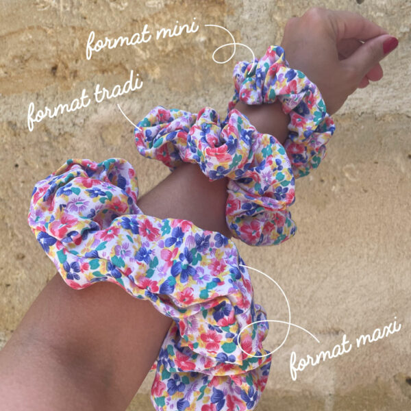 chouchou fleurs vintage