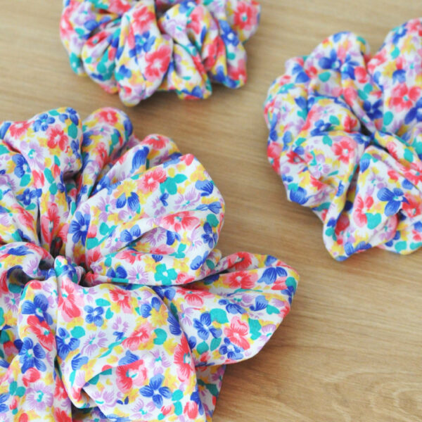 chouchou fleurs vintage