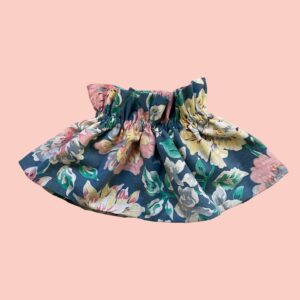 col montant tissu vintage