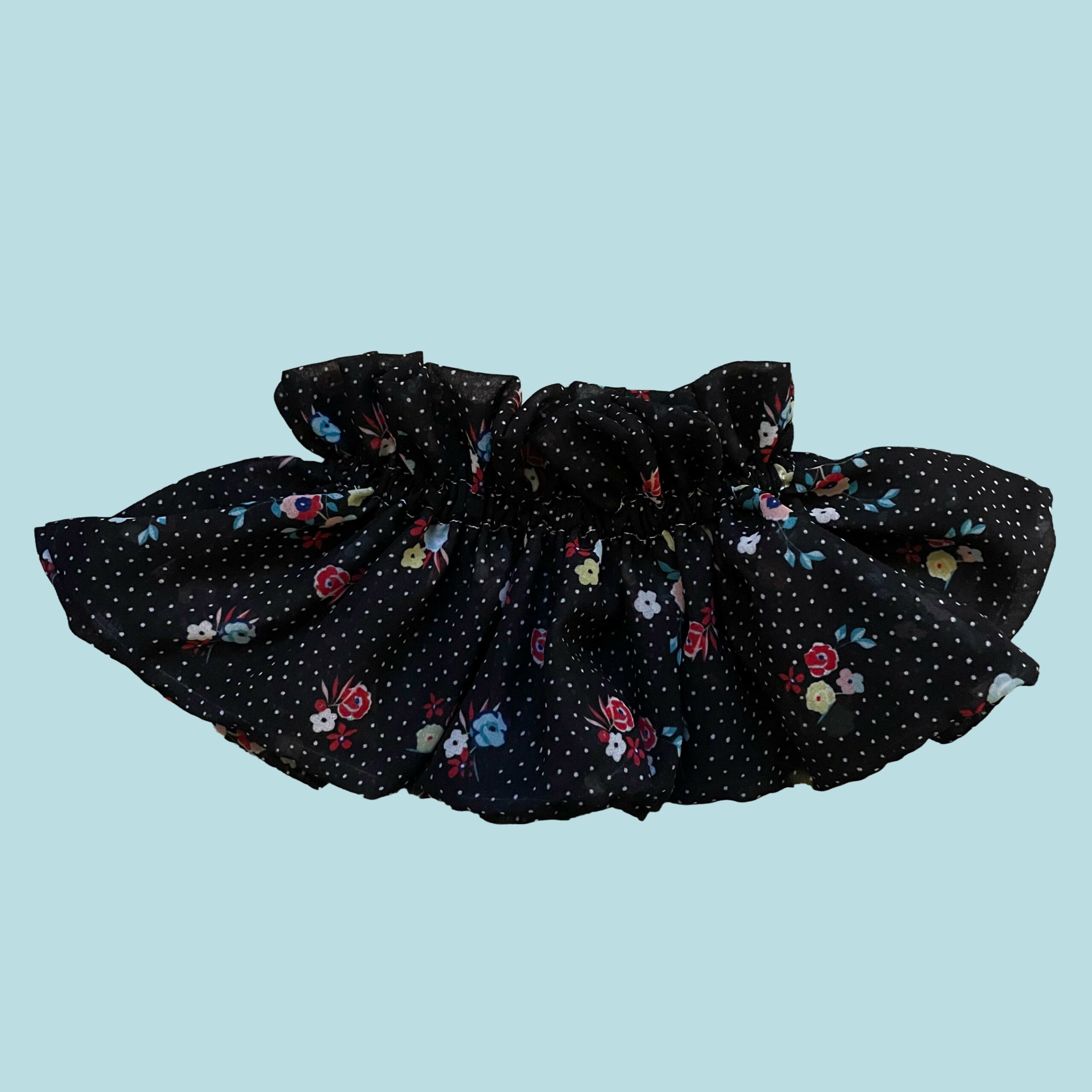 col montant tissu vintage